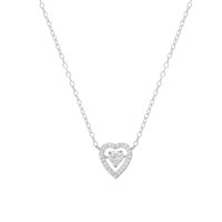 Collana Chi Mi Ama Gioielli Donna in Argento Zircone 130166